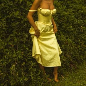 house of cb carmen dress - buttercup